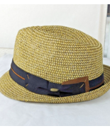 Scala Classico Men&#39;s Fedora Hat. Straw Look - £15.86 GBP