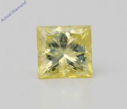 Princess Loose Diamond (1.03 Ct Vivid Yellow( Enhanced) VS1(Enhanced)) IGL - £1,244.98 GBP