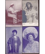 (4) Stage Actress Pre-1907 Und/B Postcards - Marlowe, Harned, May, Irvin... - $470.41 MXN