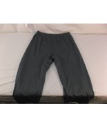 ADIDAS GRAY BLACK STRIPES MEN&#39;S ATHLETIC GYM TRACK RUNNING SWEAT PANTS L... - $20.69