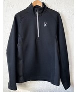 Spyder 1/2 Zip Outbound Black Waffle Knit Pullover Sweater - Men&#39;s M - $45.40 CAD