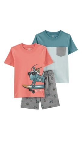 Primary image for Carter's Boys 3 Piece Playwear Set Skateboarding Grasshopper 3T