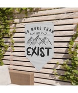 Motivational Pennant Banner with &quot;Do More Than Just Exist&quot; Artwork, 15oz... - £38.03 GBP+