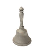 Vintage Antique Small Pewter Alter Style Bell 5.75” Tall 3.5” Wide Percu... - £29.34 GBP
