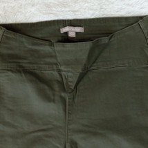 Women&#39;s 2 Pocket Pull-on, Tapered Leg, Stretch Jeans Size 12W (Olive Gre... - $24.37