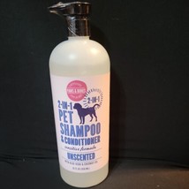 Paws &amp; Bones ~ Unscented 2-in-1 Pet Shampoo &amp; Conditioner 32 fl oz New - £9.63 GBP