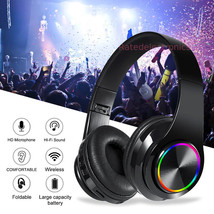 Wireless Headphones Super Bass Bluetooth Headsets Foldable Stereo Earpho... - $16.99