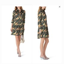 J.Crew Jenny Giraffe Print Shirt Drop Waist Dress XXL New - £69.38 GBP