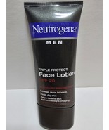 Neutrogena Men Triple Protect Face Lotion SPF 20 1.7 FL OZ Very Rare No ... - $41.26 CAD