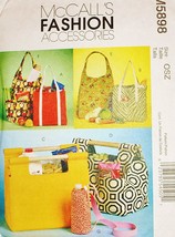 McCall&#39;s Patterns M5898 Market Totes and Bottle Carrier - £3.92 GBP