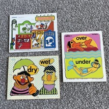 VTG Playskool Wood Puzzle Lot 3 Sesame Street Bert Ernie Oscar  1970s - £24.05 GBP