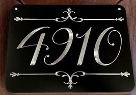 Engraved Personalized Custom House Home Number Street Address Metal Sign 12x9 - £24.08 GBP