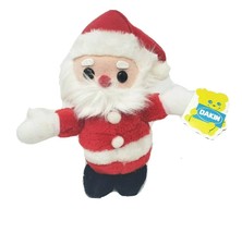 Vintage 1980 Dakin Christmas Spunky Santa Doll Stuffed Animal Plush Toy W/ Tag - £44.07 GBP