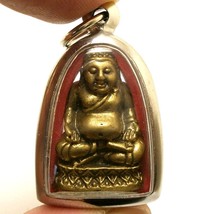 Happy Buddha Sangkajai Pendant Hotei Budai Real Magic Thai Amulet Rich Lucky Win - £21.43 GBP