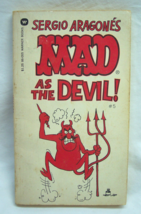 VINTAGE 1976 Sergio Aragone's MAD AS THE DEVIL Paperback Book Comic Mad ... - $14.85
