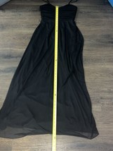 Alex Evenings Long Black Spaghetti Strap Dress Size 4 - £26.82 GBP