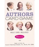 Vintage Whitman Authors Card Game 4497 Complete Deck in Plastic Case - $25.00