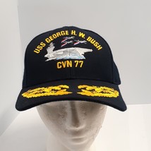 Vintage President Uss George W Bush Cvn 77 Naval Ship Hat Embroidered The Corps - £14.70 GBP