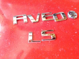 2004-2011 GM Chevrolet Aveo 5 LS Emblem Logo Letters Badge Gate Hatch Re... - £9.90 GBP