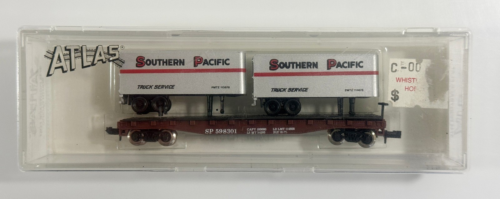 Atlas N Guage 3744 Piggyback Flat Southern Pacific - $17.81