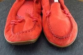 Hush Puppies Women Sz 8 M Orange Ballet Leather Shoes H506259 - £15.92 GBP