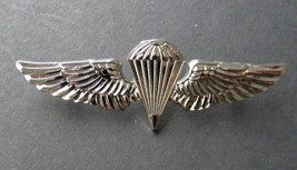 Paratrooper Navy Marines Jump Wings Silver Colored Lapel Pin Badge 2.8 Para - £6.34 GBP