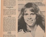 Tommy Shaw teen magazine pinup clipping Teen Idols Teen Beat Tiger Beat - £1.17 GBP