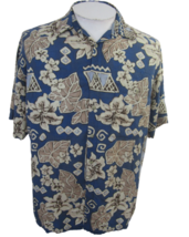 Campia Moda Vintage Men Hawaiian camp shirt M pit to pit 23 aloha luau tropical  - £19.45 GBP