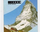 Swiss Travel System Brochure By Train Bus and Boat with Switzerland Map - £11.07 GBP