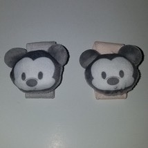 Disney Baby Mickey Mouse Wrist Rattles Plush Baby Infant Toys Gray - £6.30 GBP