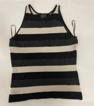 Inc International Concepts Black Stripe Tank Size M - e194 - €10,25 EUR