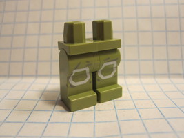 Lego part #970c00pb0454: Olive Hips &amp; Legs- Star Wars Ground Crew w/ Knee Pads - £1.54 GBP