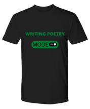 Writing Poetry, Black Premium Tee. Model 64027 - £23.91 GBP