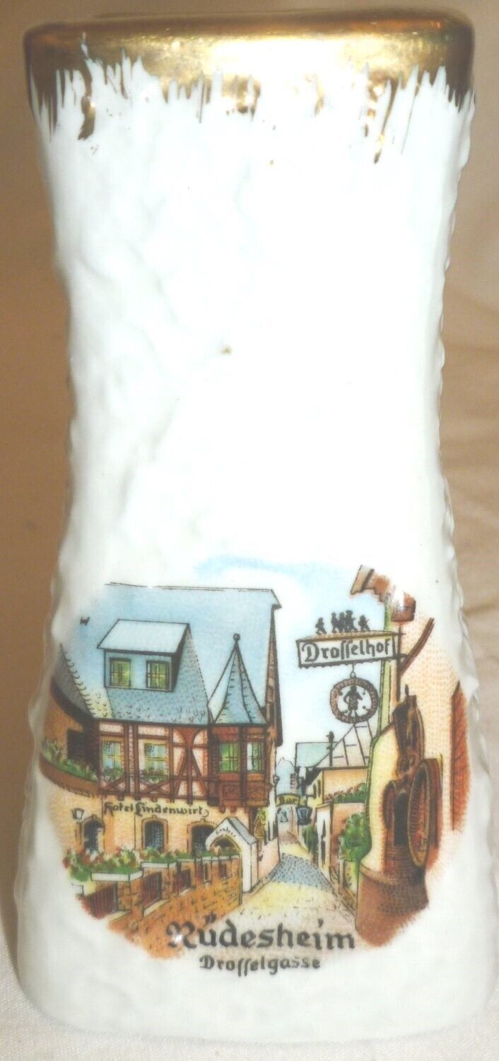 VINTAGE TOK KUNST PALETTE REGNITZLOSAU MUDESHEIM DROSSELGASSE PORCELAIN ... - $12.00