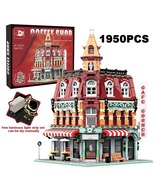 Corner Coffee City Street View Architecture Building Blocks Cafe Shop Br... - £64.58 GBP