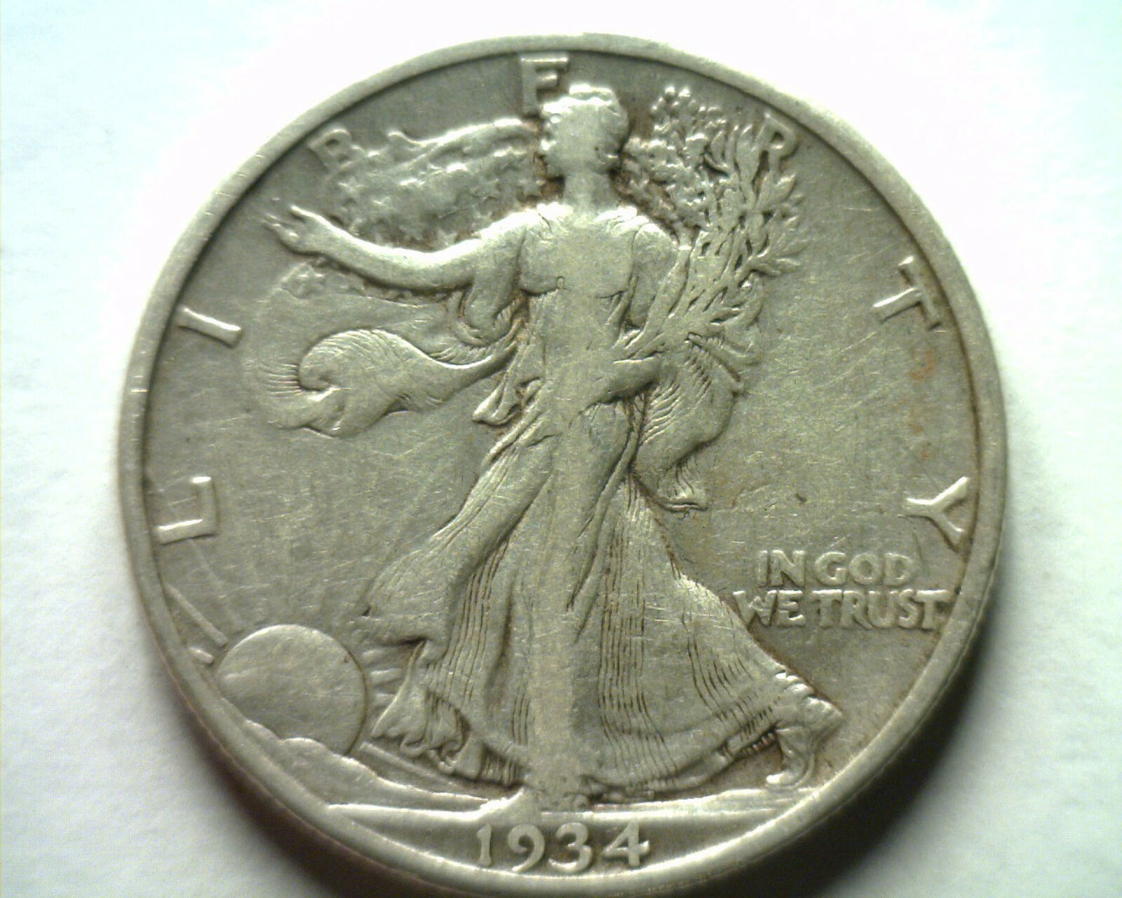 Primary image for 1934-S WALKING LIBERTY HALF VERY FINE /EXTRA FINE VF/XF VERY FINE/EXTREMELY FINE