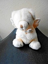 Russ Berrie White Prayer Bear W Wings Angel and Cross 8&quot; Tall Sitting - $8.91