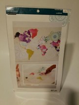 World Map Kit by Recollections, Boho,  85 pc. ~ Sealed in package ~ Scrapbooking - £8.72 GBP