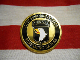 101ST AIRBORNE DIVISION SCREAMING EAGLES CHALLENGE COIN - £6.40 GBP