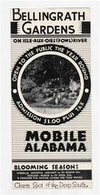 Bellingrath Gardens Brochure with Map Mobile Alabama 1940's - $11.88