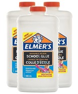 Elmer&#39;s Liquid School Glue, White, Washable, 946 ml (3 Count) Great for ... - $27.15 CAD