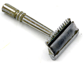 Vintage GEM Micromatic Open Comb  Single Edge Safety Razor Needs Cleaning - $136.58 MXN