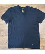 Polo Ralph Lauren Men&#39;s Large Classic Slim Fit V-Neck T-Shirt Charcoal Grey - $355.78 MXN