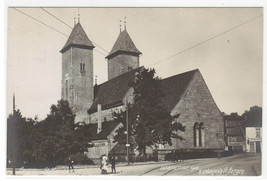 Mariakirken St Mary&#39;s Church Bergen Norway 1911 RPPC Real Photo postcard - £9.38 GBP