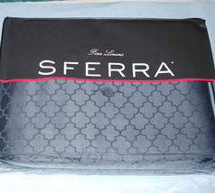 Sferra Asti 4 Piece Queen Blanket Cover Set Ice Blue Cotton Matelasse Italy NEW - $329.90