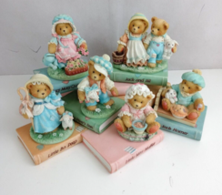 Cherished Teddies Priscilla Hillman Set Nursery Rhyme Book Display Six Figurines - £38.76 GBP