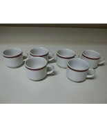 Suisse Langenthal 6oz. Espresso Cups Set of 6 Cups Red White &amp; Gold - £27.99 GBP