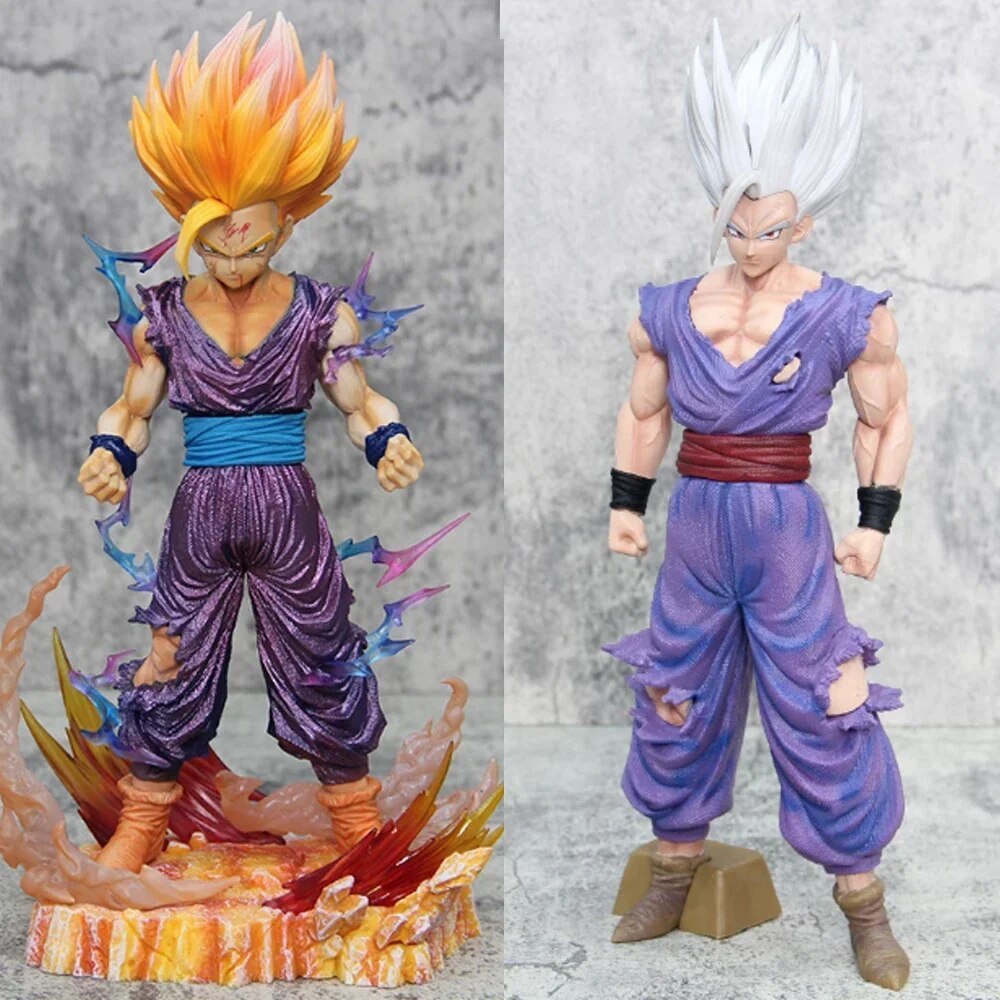 Anime Dragon Ball Z Super Gk Model White God Beast Gohan Goku Saiyan Figures