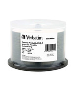 Verbatim 95211 50PK DVD-R 16X 4.7GB WHITE THERMAL HUB PRINTABLE SPINDLE - $86.98 CAD