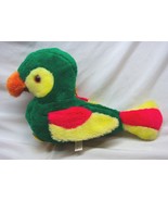 VINTAGE BJ Toys COLORFUL PARROT 13&quot; Plush STUFFED ANIMAL Toy - $341.09 MXN